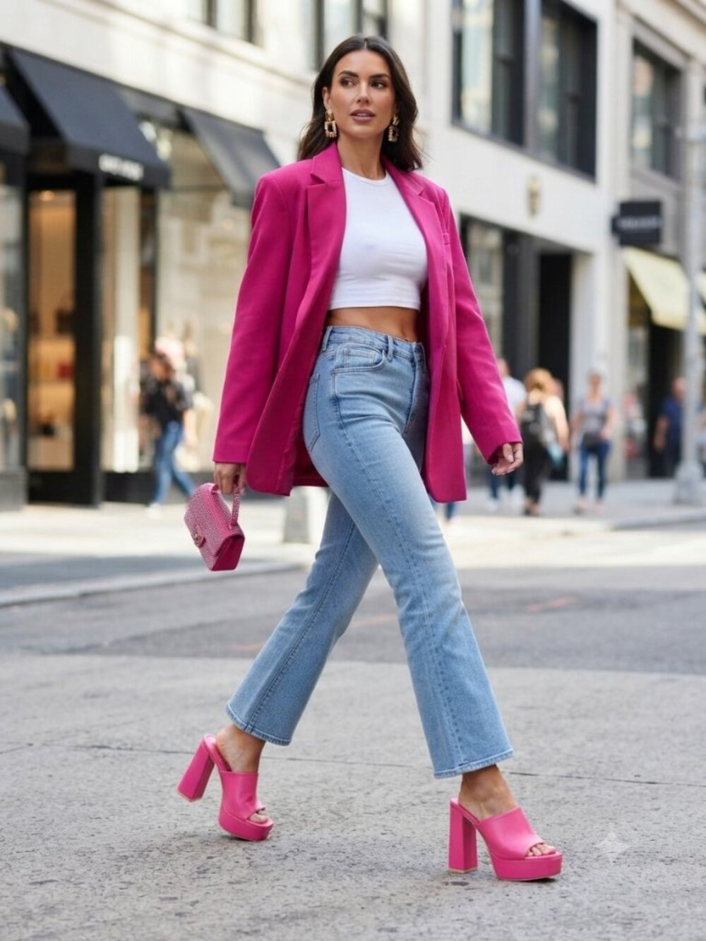 Fuscia Pink Platform Shoes